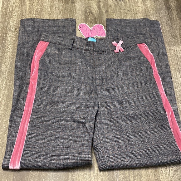 rich fashion Pants - Stylish Gray and Pink Women's Pantsuit